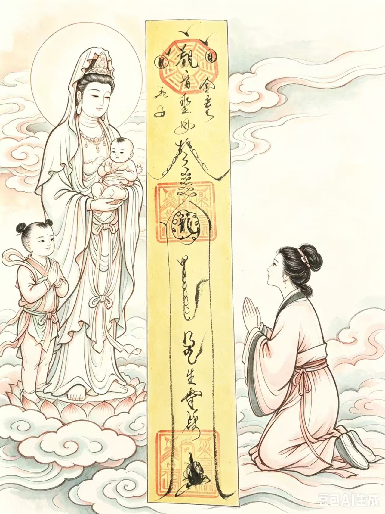 觀音送子符