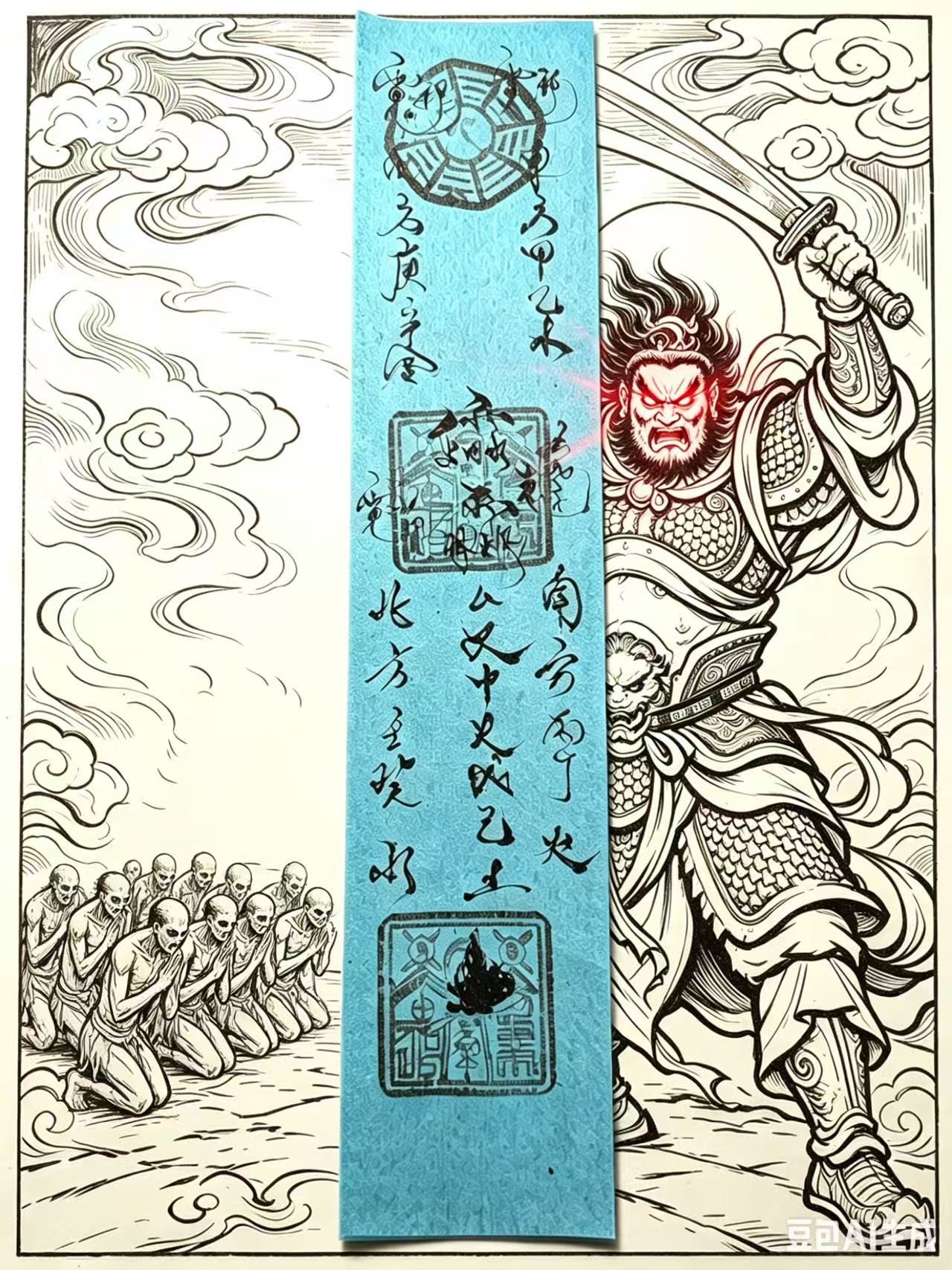 斬五方邪神鎮煞靈符