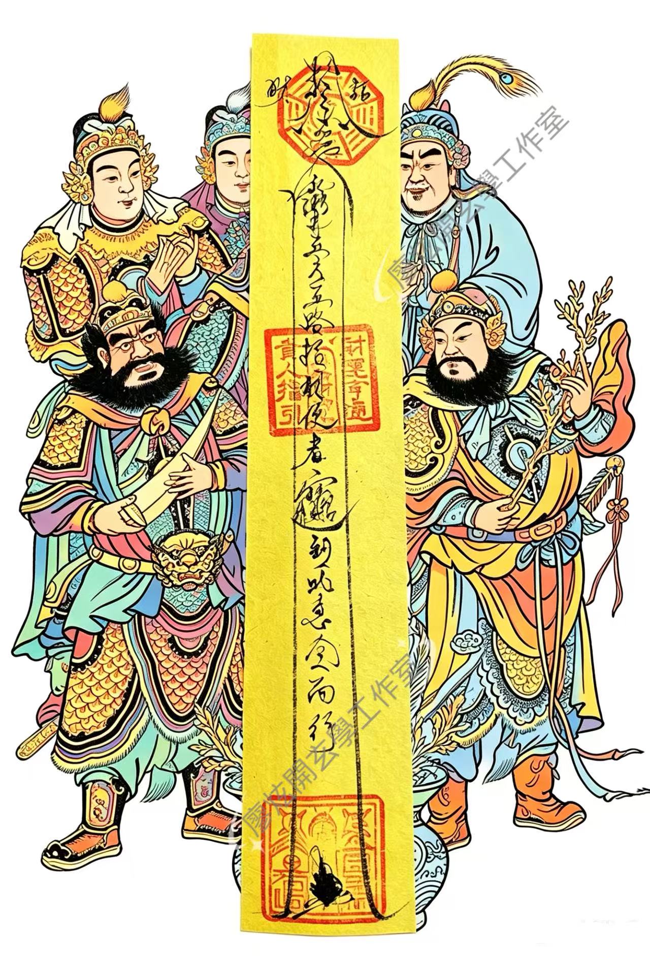 五路招財符